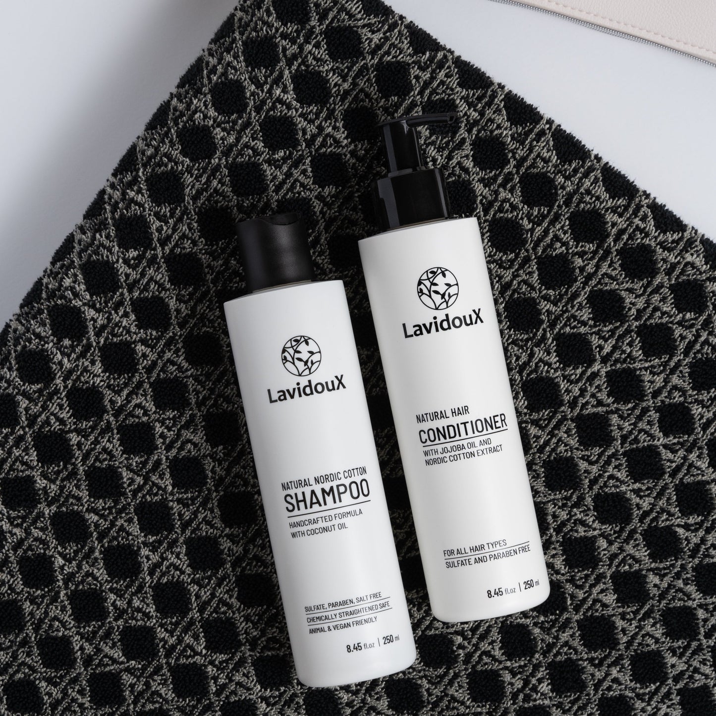 Coffret shampoing et après-shampoing Nordic Cotton